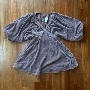 Free People Dusty Purple Bubble Dress